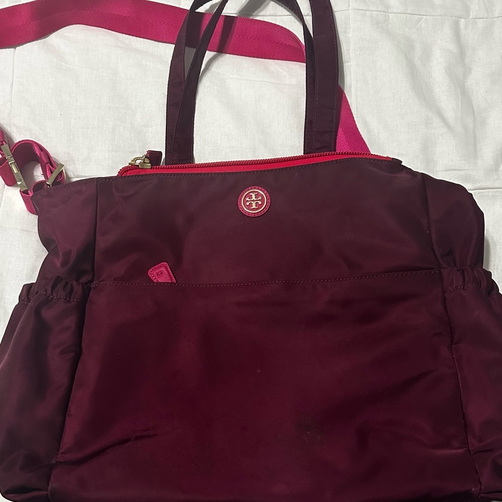 Tory Burch Kids Bag in Burgundy and Pink